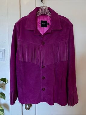 Nasty Gal Suede Fringe Jacket